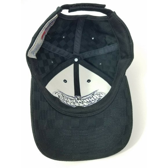 2000 Brickyard 400 NASCAR Ball Cap Hat Black Checkered Adjustable Vtg - Picture 8 of 9